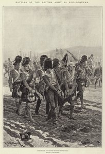 A brit hadsereg csatái, Corunna, Sir John Moore-t a csatamezőről szállítva